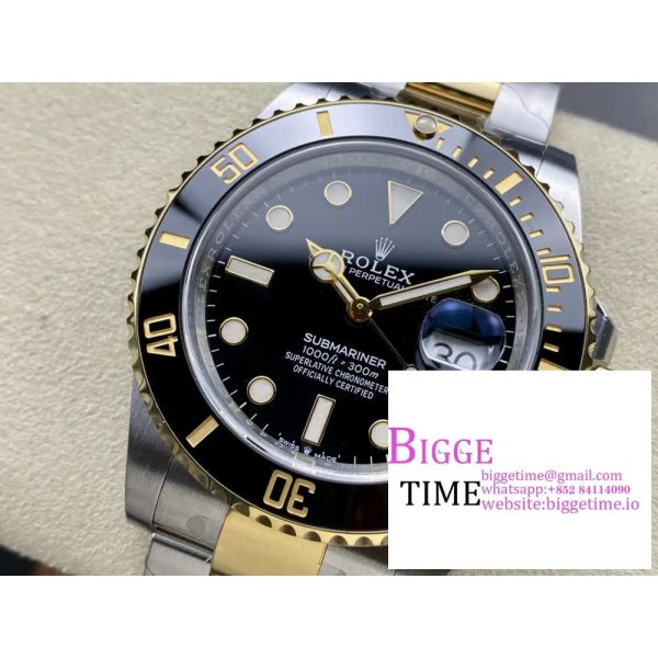 Submariner 116613 LN Black Ceramic Clean Factory 1:1 Best Edition 904L SS Case and Bracelet VS3135 - Image 3