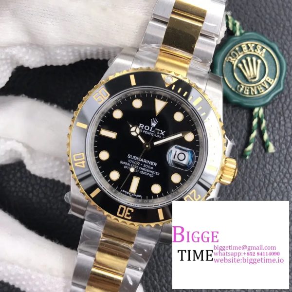 Submariner 116613 LN VSF 1:1 Best Edition Black Dial on SS/YG Bracelet VS3135 - Image 4