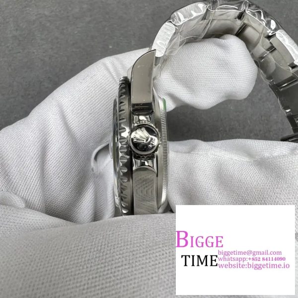 Submariner 16610 LV Green Bezel 904L Steel SS RAF1:1 Best Edition on SS Bracelet SH3135 - Image 5