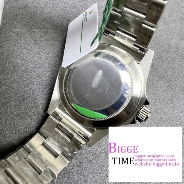 Submariner 16610 LV Green Bezel 904L Steel SS RAF1:1 Best Edition on SS Bracelet SH3135 - Image 9