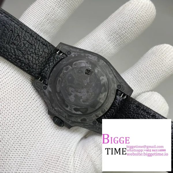 Submariner 40mm DIW VSF 1:1 Best Edition Forged Carbon Red Element on Nylon Strap VS3135 - Image 8