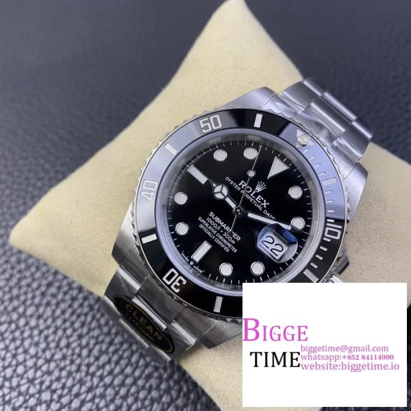 Submariner 41mm 126610 LN Black Ceramic 904L Steel Clean Factory Best Edition S3235 - Image 3