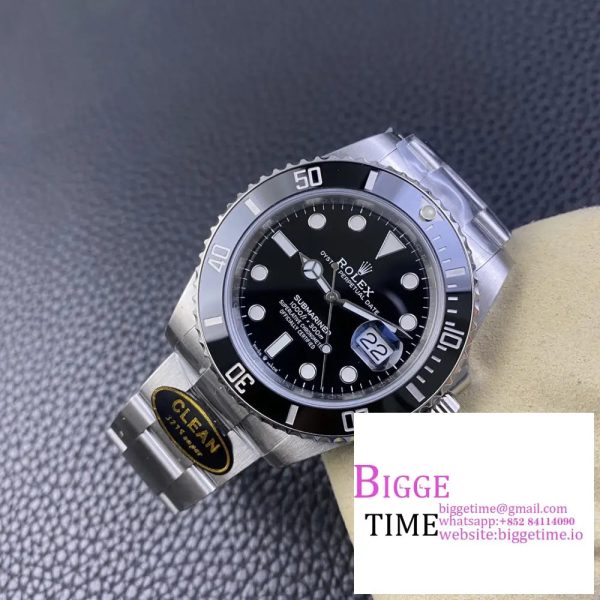 Submariner 41mm 126610 LN Black Ceramic 904L Steel Clean Factory Best Edition S3235 - Image 4