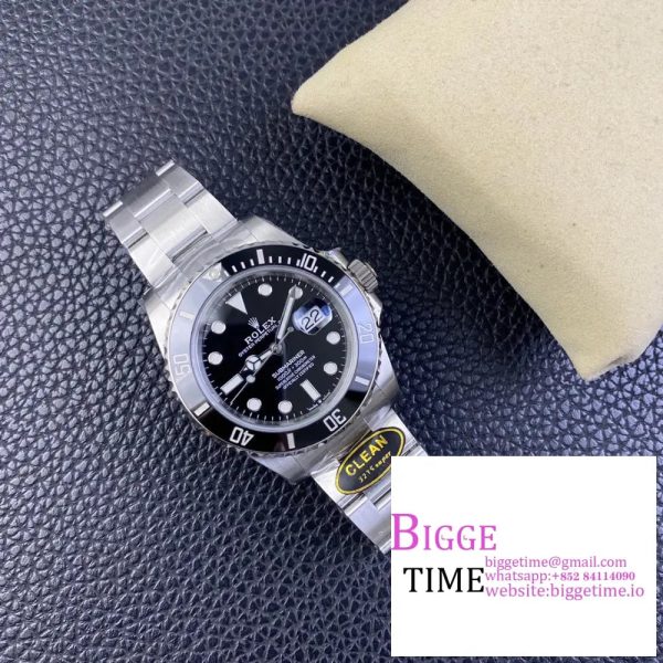 Submariner 41mm 126610 LN Black Ceramic 904L Steel Clean Factory Best Edition S3235 - Image 6
