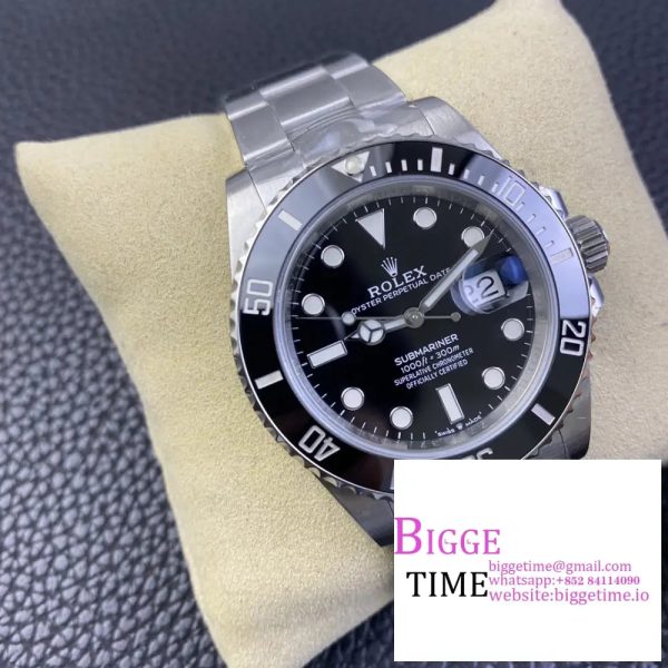 Submariner 41mm 126610 LN Black Ceramic 904L Steel Clean Factory Best Edition S3235 - Image 2