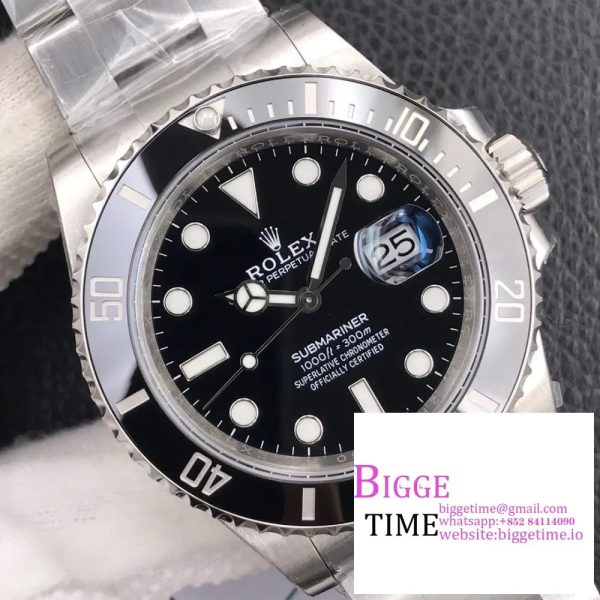 Submariner 41mm 126610 LN Black Ceramic 904L Steel VSF 1:1 Best Edition VS3235 - Image 4