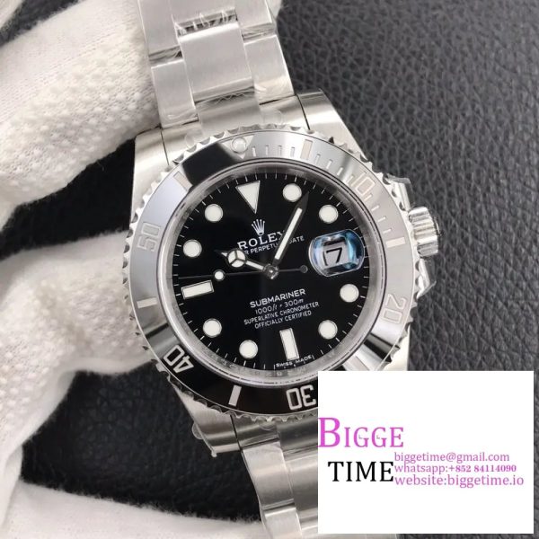 Submariner 41mm 126610 LN Black Ceramic 904L Steel VSF 1:1 Best Edition VS3235 - Image 4