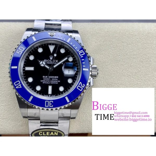 Submariner 41mm 126619LB Blue Ceramic 904L Steel Clean Factory Best Edition S3235 - Image 6