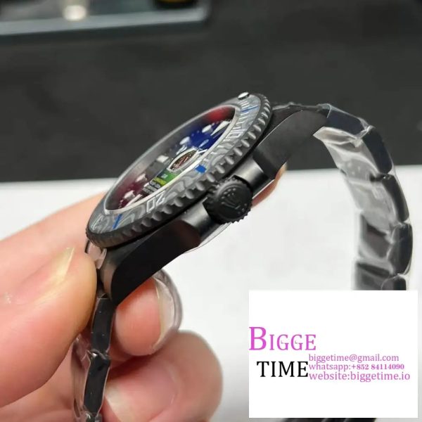 Submariner DIW DLC VSF 1:1 Best Edition Blue Graduated Dial on SS Bracelet VS3135 - Image 5