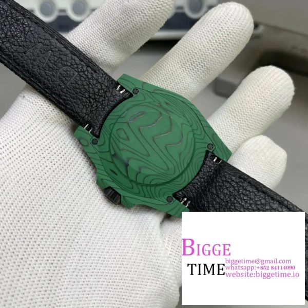 Submariner DIW Green Carbon VSF 1:1 Best Edition Black Dial on Black Nylon Strap VS3135 - Image 6