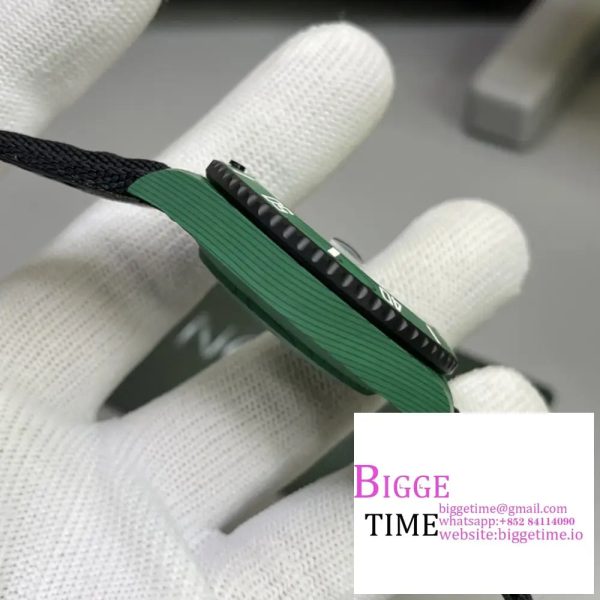 Submariner DIW Green Carbon VSF 1:1 Best Edition Black Dial on Black Nylon Strap VS3135 - Image 8