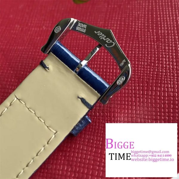 Tank Must 25mm Blue Dial Blue Leather Strap DRF Swiss Quartz - Image 5