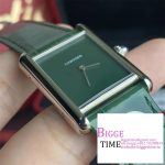 Tank Must 25mm Green Dial Green Leather Strap DRF Swiss Quartz