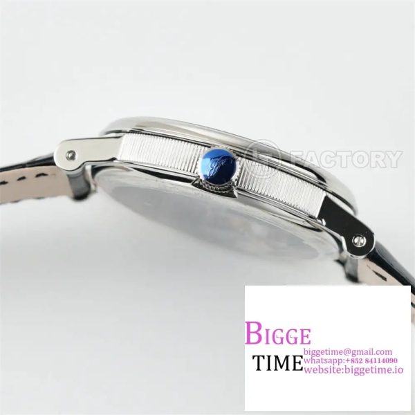 Tradition 40mm Grey Dial Black Leather Strap LTF Manual - Image 5
