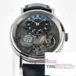 Tradition 40mm Grey Dial Black Leather Strap LTF Manual