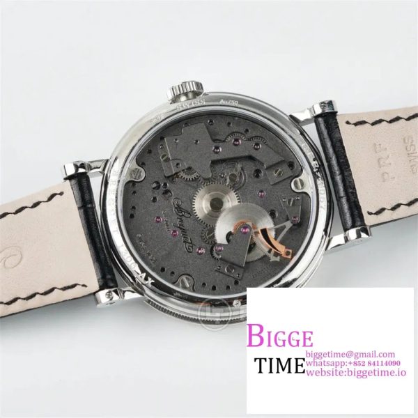 Tradition 40mm Grey Dial Black Leather Strap LTF Manual - Image 6