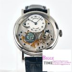 Tradition 40mm White Dial Black Leather Strap LTF Manual
