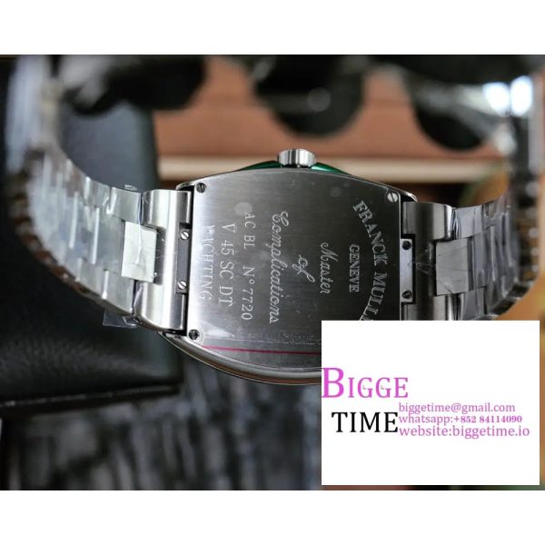 Vanguard V45 44mm Green Dial Green Leather Strap ABF A2824 - Image 8