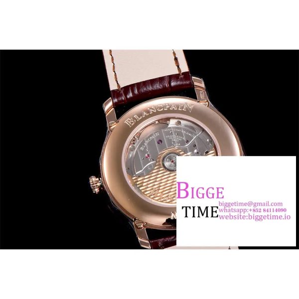 Villeret 6654 40mm RG Grey Dial Brown Leather Strap OMF A6654 V2 - Image 9
