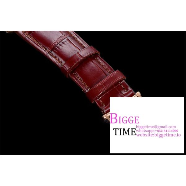 Villeret 6654 40mm RG Grey Dial Brown Leather Strap OMF A6654 V2 - Image 7