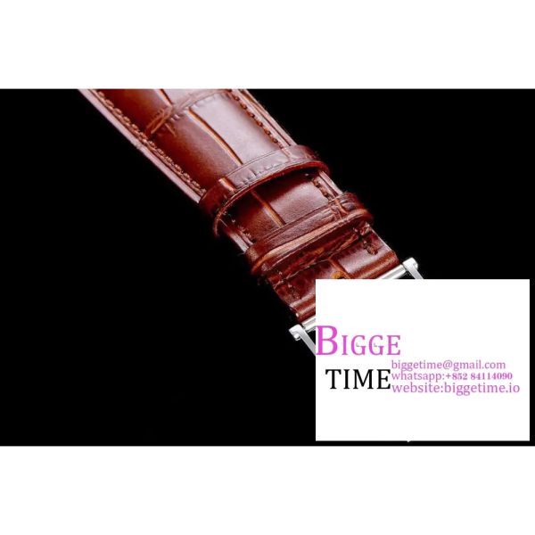 Villeret 6654 40mm White Dial Brown Leather Strap OMF A6654 V2 - Image 7
