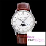 Villeret 6654 40mm White Dial Brown Leather Strap OMF A6654 V2