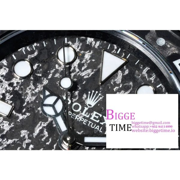 VSF VR3186 DIW GMT-Master II   Carbon White Bezel Black Dial  Black Nylon Strap - Image 6
