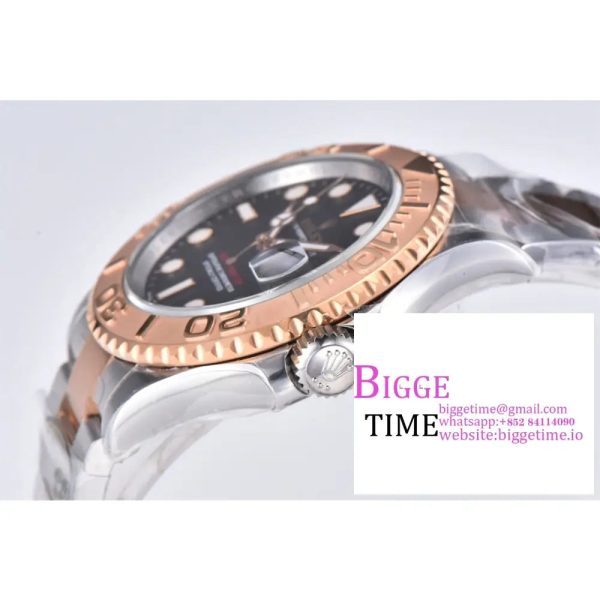 Yacht-Master 126621 SS/RG Clean Factory 904L Steel Black Dial on SS/RG Bracelet VR3235 - Image 3