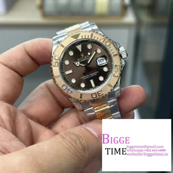 Yacht-Master 126621 SS/RG VSF 1:1 Best Edition Brown Dial On SS/RG Bracelet VS3235 - Image 4