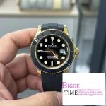 Yacht-Master 42mm 226658 YG VSF 1:1 Best Edition Ceramic Bezel Black Dial on Oysterflex Strap VS3235