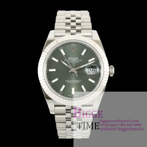 DateJust 41 126334 ERF 1:1 Best Edition Green Stick Dial on Jubilee Bracelet JH3235 (Free Sprung)