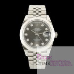 DateJust 41 126334 ERF 1:1 Best Edition Gray Diamonds Dial on Jubilee Bracelet JH3235 (Free Sprung)