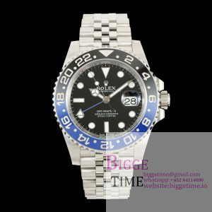 GMT-Master II 126710 BLNR 904L Steel ERF 1:1 Best Edition on Jubilee Bracelet JH3285 (Free Sprung)
