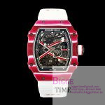 Umi Maker's RM67-02 Red NTPT Mutaz Red Skeleton Dial on Nylon strap CRMA7 Clone V2