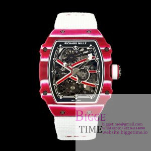 Umi Maker's RM67-02 Red NTPT Mutaz Red Skeleton Dial on Nylon strap CRMA7 Clone V2