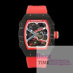 Umi Maker's RM67-02 Black NTPT Blue/Red Skeleton Dial on Nylon strap CRMA7 Clone V2