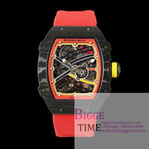Umi Maker's RM67-02 Black NTPT Alexander Black/Red/Yellow Skeleton Dial on Nylon strap CRMA7 Clone V2